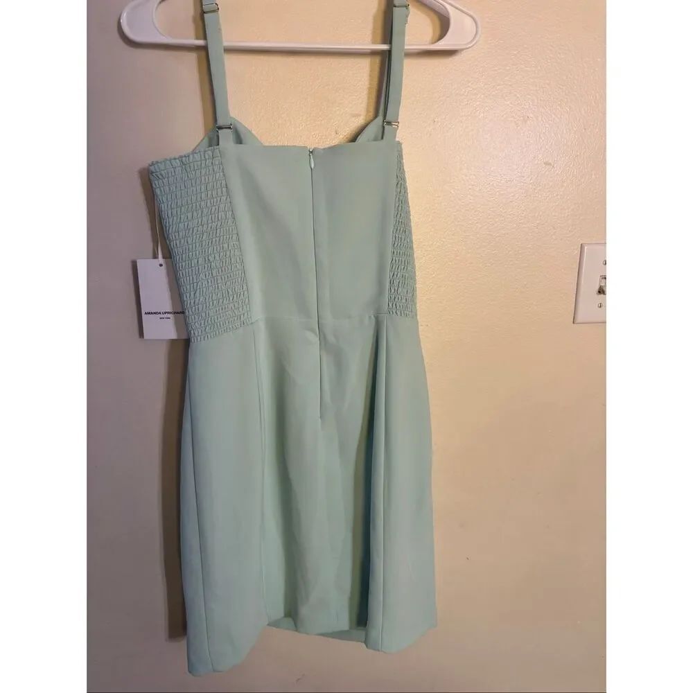 NWT Amanda Uprichard Taylor Chic Sweatheart Neckline Skort Romper Women's Large - Picture 8 of 10